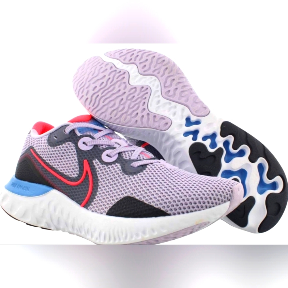 Nike Renew Run Womens Shoes Size 9 Color: Violet Frost/Flash Crimson